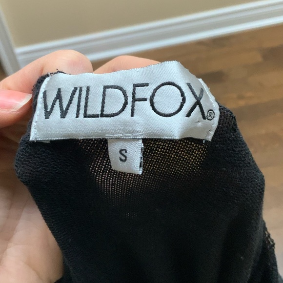 WILDFOX Baggy knit long sleeve Black boho Shirt Top women’s size small/Medium - Picture 11 of 11
